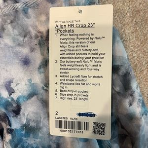 Lululemon Align HR Crop 23” with Pockets